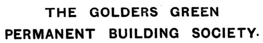 Golders Green Permanent Building Society logo
