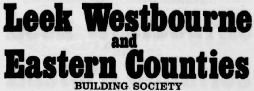 Leek, Westbourne & Eastern Counties Building Society logo