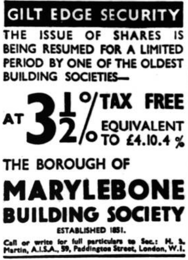 1937 — Advert on Daily News (London)