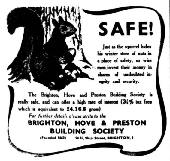 1939 — Advert on Worthing Gazette