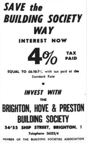 1963 — Advert on Sussex Express