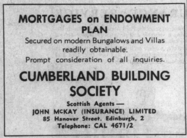 1965 — Advert on The Scotsman