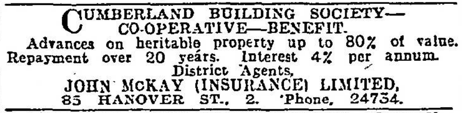 1946 — Advert on The Scotsman