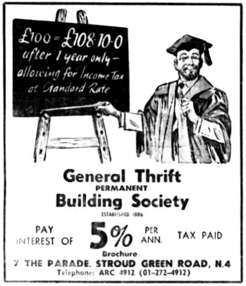 1967 — Advert on Fulham Chronicle